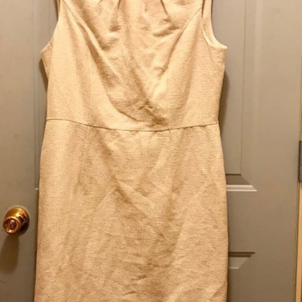 Liz Claiborne Ivory and gold dress